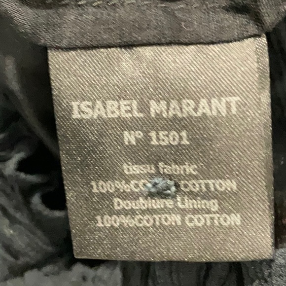 Etoile Isabel Marant black cotton sundress. Size 1 EUC - Picture 7 of 8